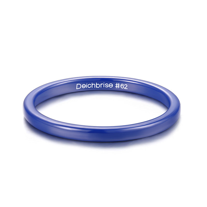 Ring Blau aus Keramik (Stapelring)