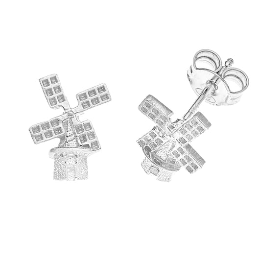 925er Silber Ohrstecker Windmühle