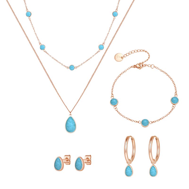 Geschenk-Set Aquamarin