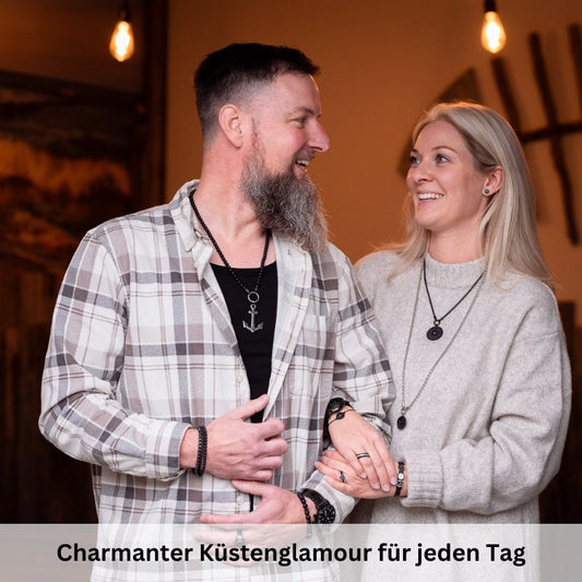 Armband Leder schwarz-vintage (Lüttje-Charming)