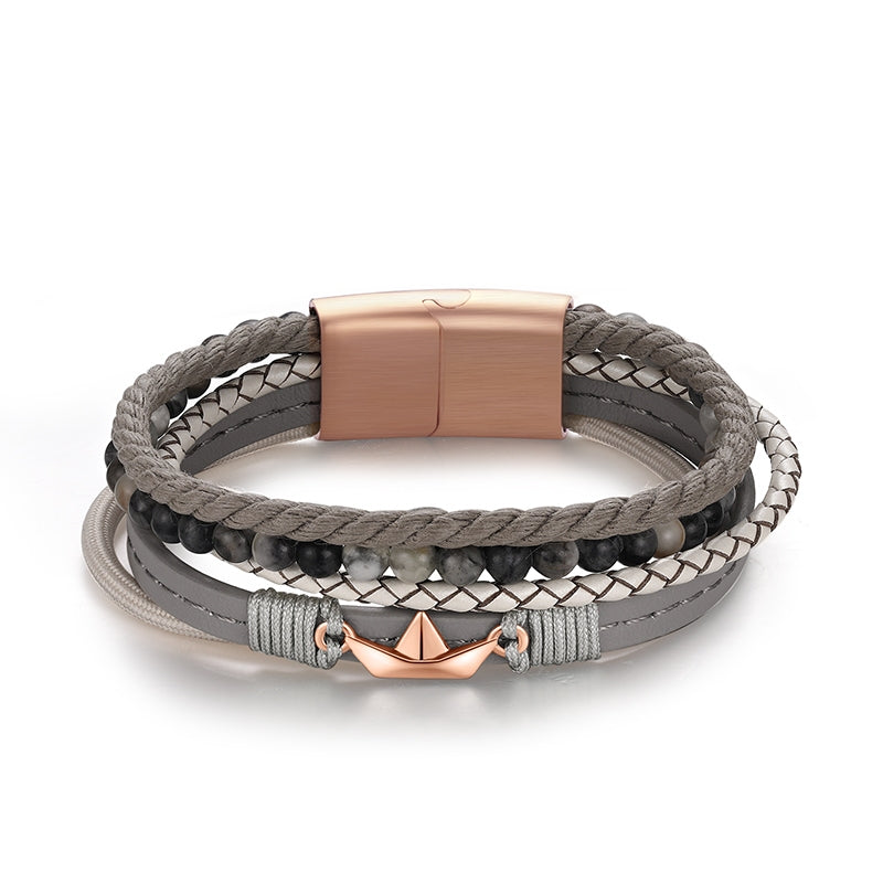 Schmuckset "Picasso" & "Papierschiffchen" - Kette mit Armband