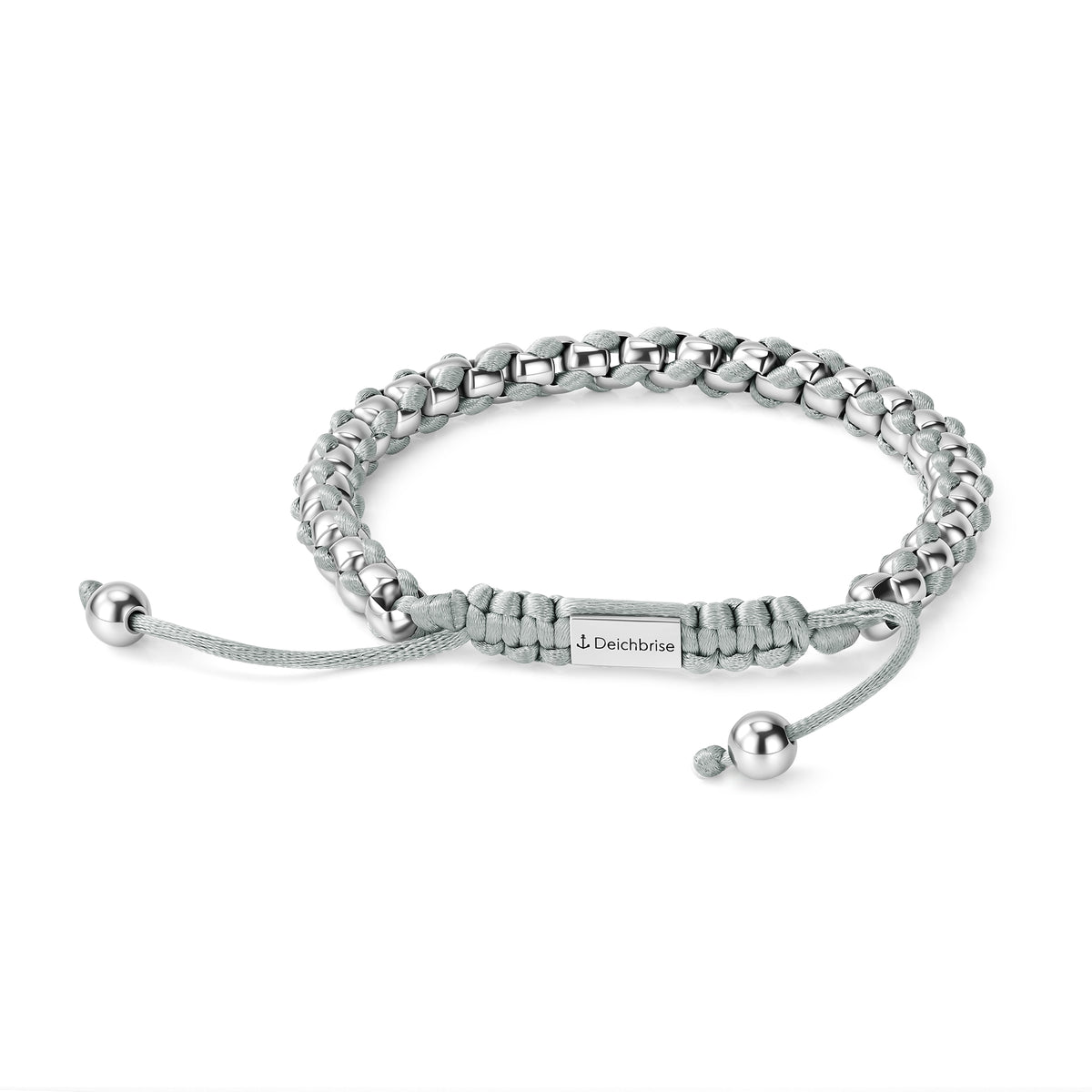 Armband Joleen am Sandstrand 2.1 aus Edelstahl und Segelseil