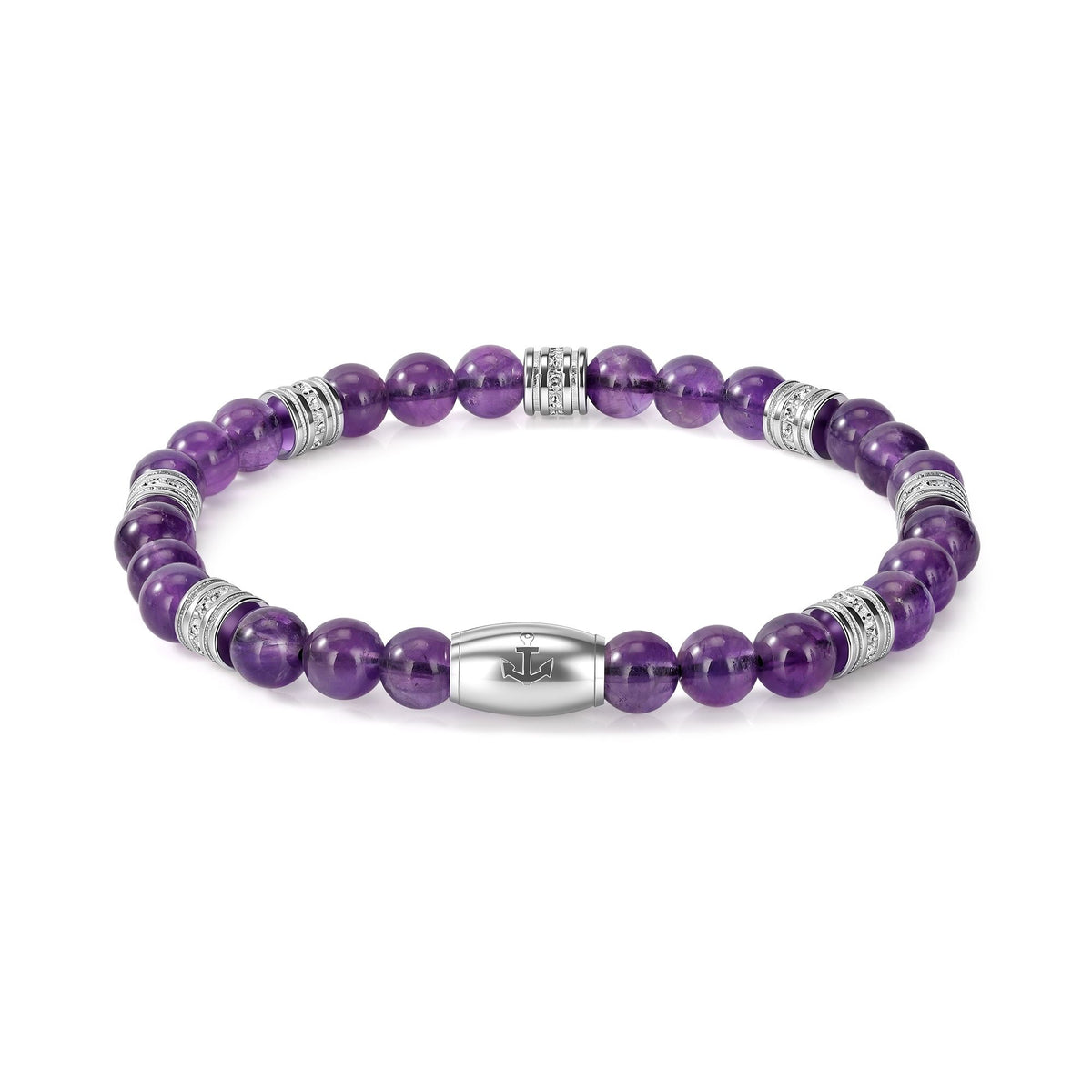 Armband Velvet Sea Edelstahl & Amethyst