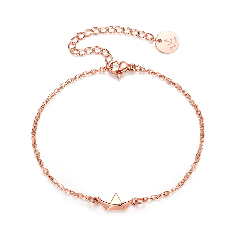 Armband aus Edelstahl Papierschiffchen