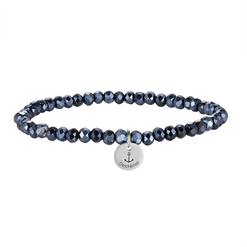 Glasperlen Armband (black-shine)