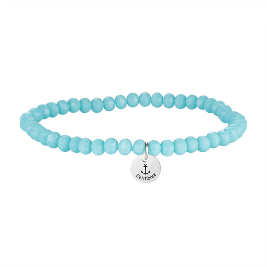 Glasperlen Armband (turquoise)