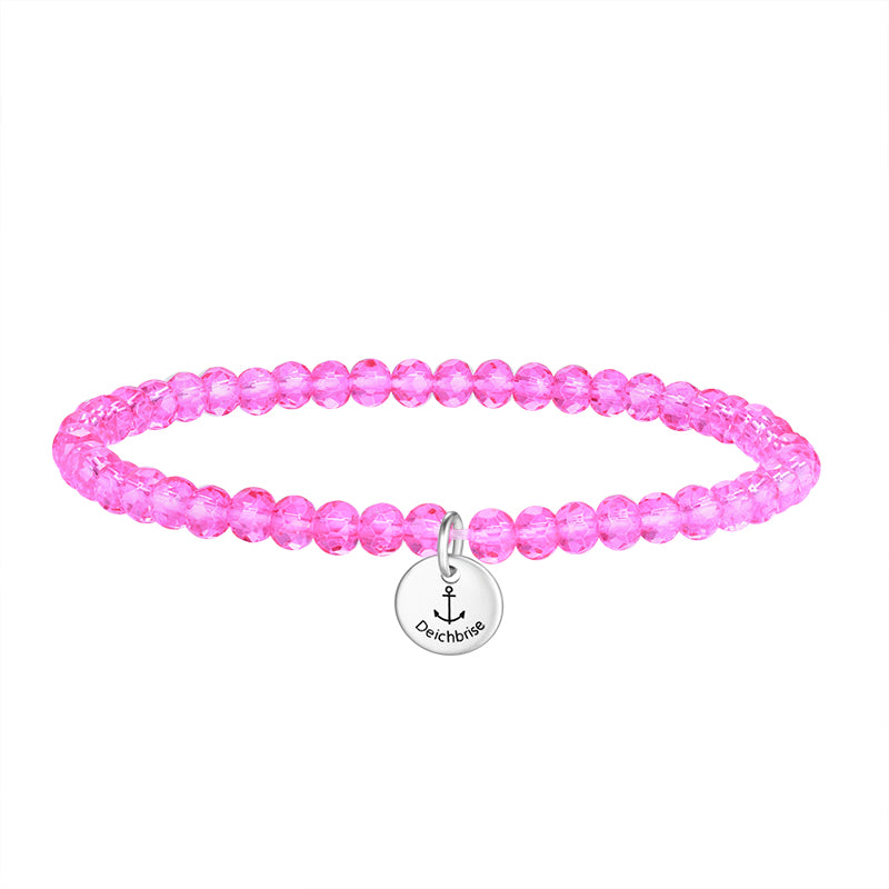 Glasperlen Armband (zartrosa)