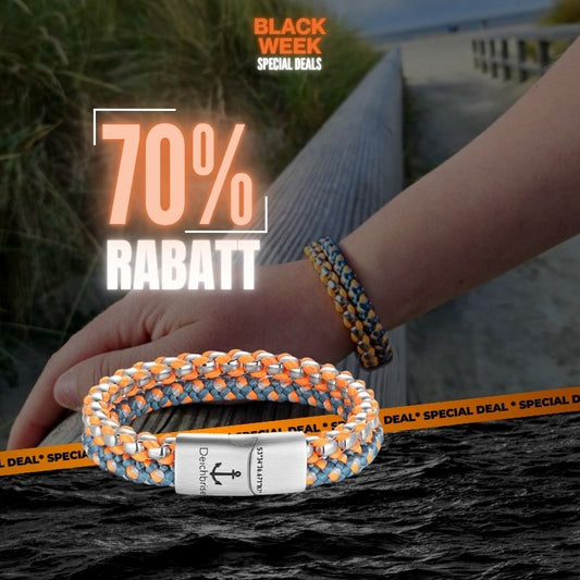 Armband Anton von Amrum (Multistrang) Stahl-Tau & Segeltau