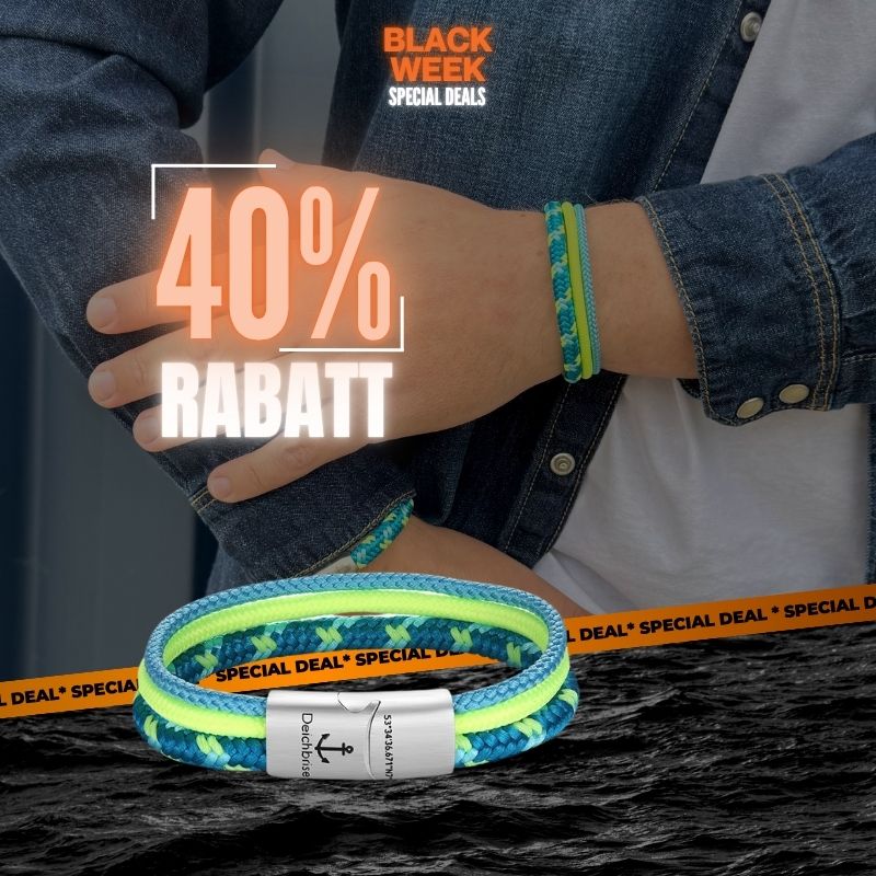 Segelseil-Segeltau Armband Neptuns Kraft 1 (Multistrang)