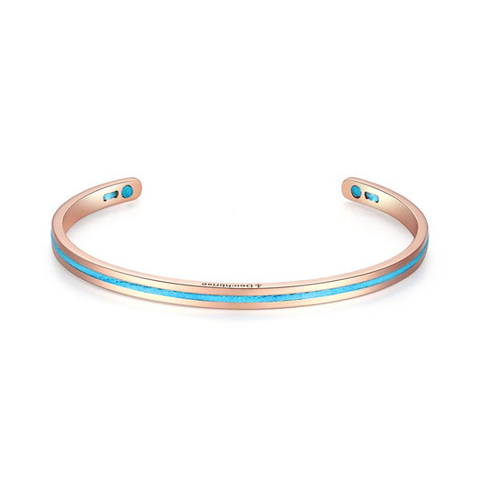 Edelstahl-Bangle Meeresrauschen