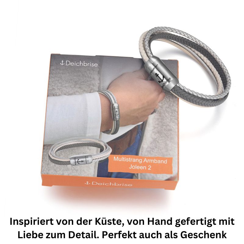 Multistrang Armband Joleen 2 (Fibre Leder) (Veggie)