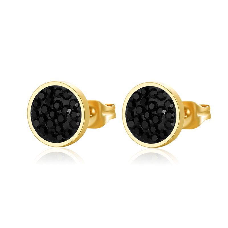 Ohrstecker Bling Bling (schwarz) aus Edelstahl