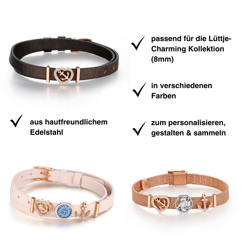 Charm Ankerliebe mit Steinen (Lüttje-Charming)
