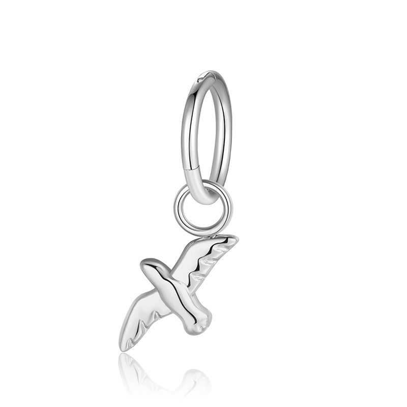 Charm & Clip Möwe aus Edelstahl für Armband & Kette (Click-it)