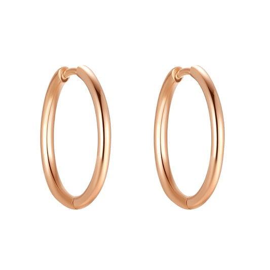 Creolen für Charm Anhänger (groß | 2,2cm) aus Edelstahl (Paar)