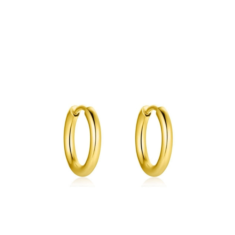Creolen für Charm Anhänger (klein | 1,4cm) aus Edelstahl (Paar)