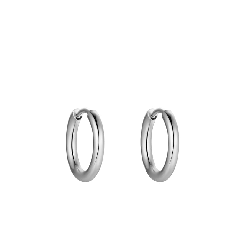 Creolen für Charm Anhänger (klein | 1,4cm) aus Edelstahl (Paar)