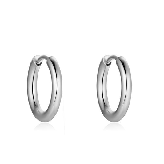 Creolen für Charm Anhänger (mittel | 1,8cm) aus Edelstahl (Paar)