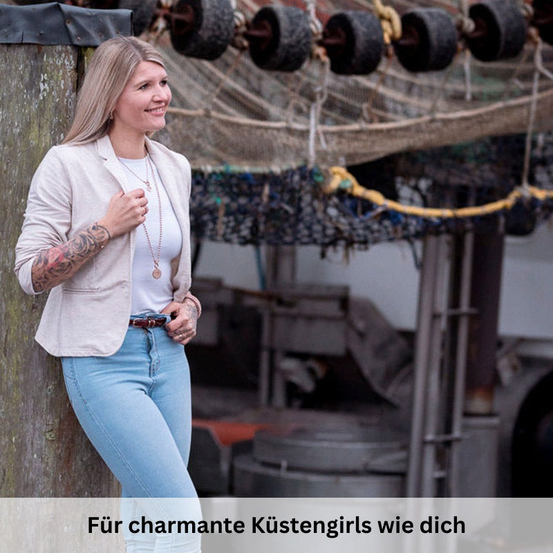Charm für Ohrringe (Creolen) Ankerliebe aus Edelstahl (Paar)