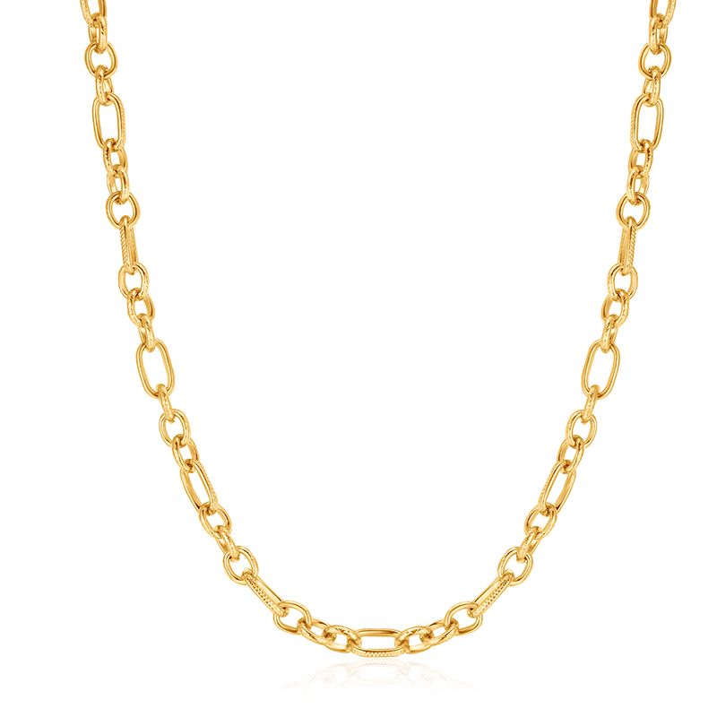 Charms Kette Ankerplatz aus Edelstahl (Click-it)