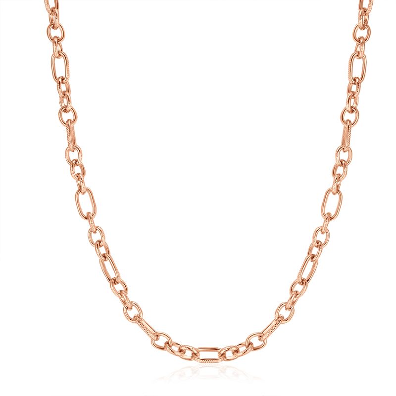 Charms Kette Ankerplatz aus Edelstahl (Click-it)