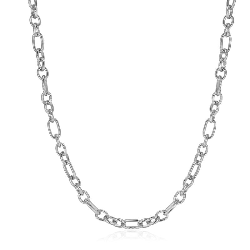 Charms Kette Ankerplatz aus Edelstahl (Click-it)