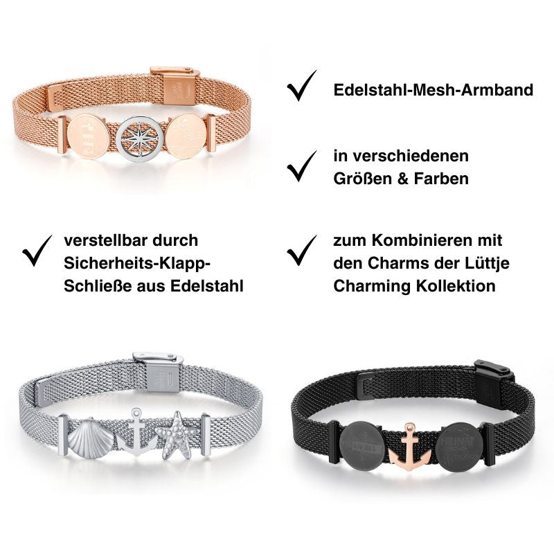 Armband Edelstahl-Mesh (Lüttje-Charming)