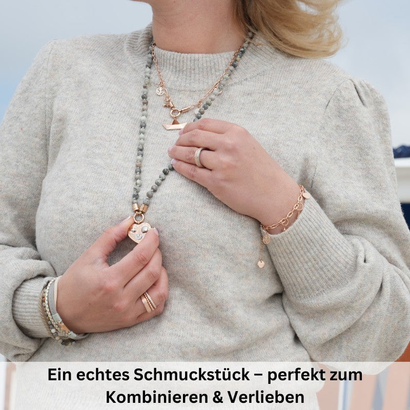 Charms Armband Küstenliebe aus Edelstahl (Click-it)