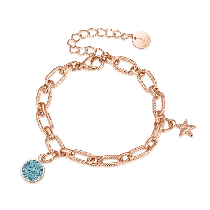 Charms Armband Küstenwind aus Edelstahl (Click-it)