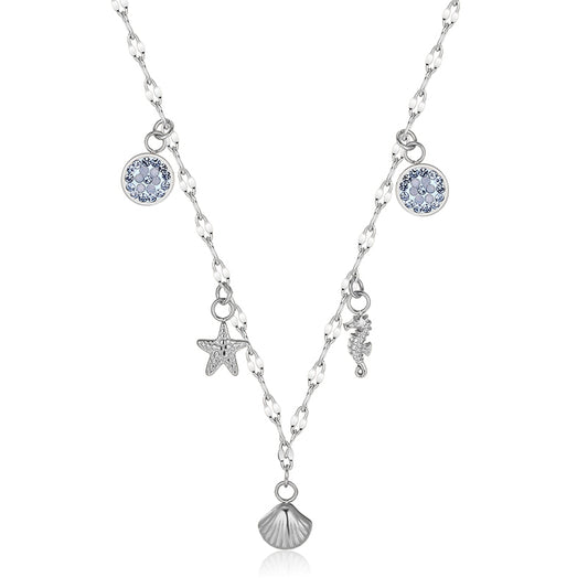 Kette Meereswelt mit maritimen Charms aus Edelstahl