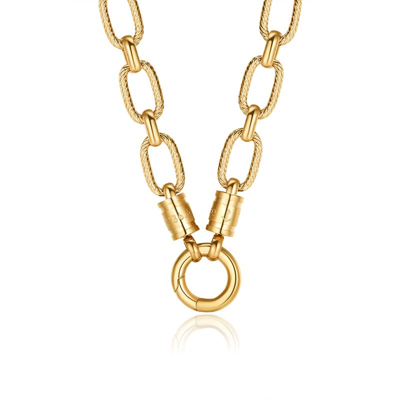 Charms Kette Küstenwind (mit Rund-Karabiner) aus Edelstahl (Click-it)