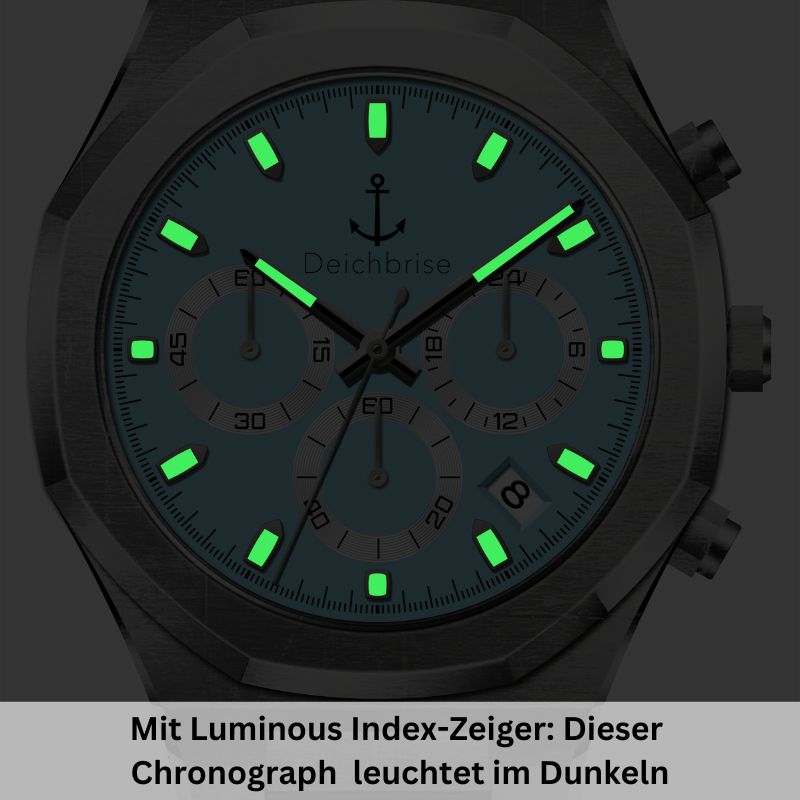 Chronograph Bootsmann 41mm (Herren) (Vintage-Blau)