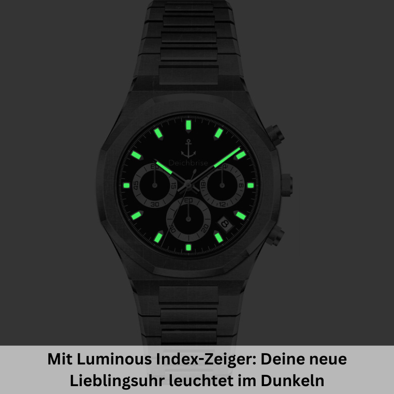 Chronograph Bootsmann 41mm (Herren) (Vintage-Schwarz)