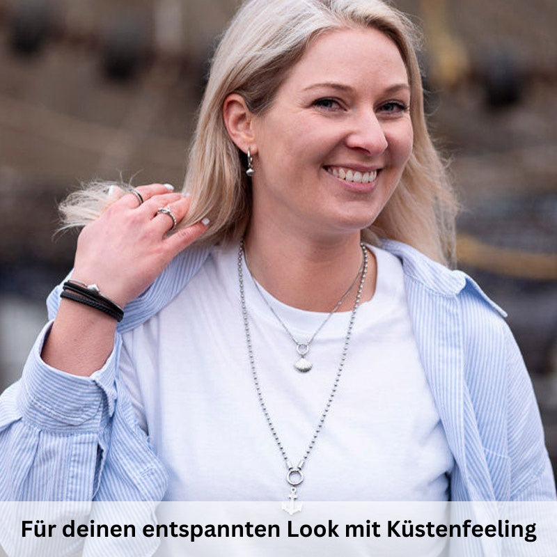 Creolen für Charm Anhänger (mittel | 1,8cm) aus Edelstahl (Paar)