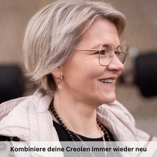 Creolen für Charm Anhänger (groß | 2,2cm) aus Edelstahl (Paar)