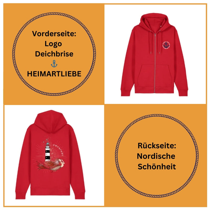 Damen Sweatjacke "Nordische Schönheit" (Sunset)