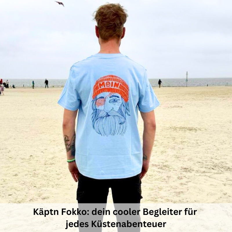 Unisex T-Shirt "Käptn Fokko" (Oceanbreeze)