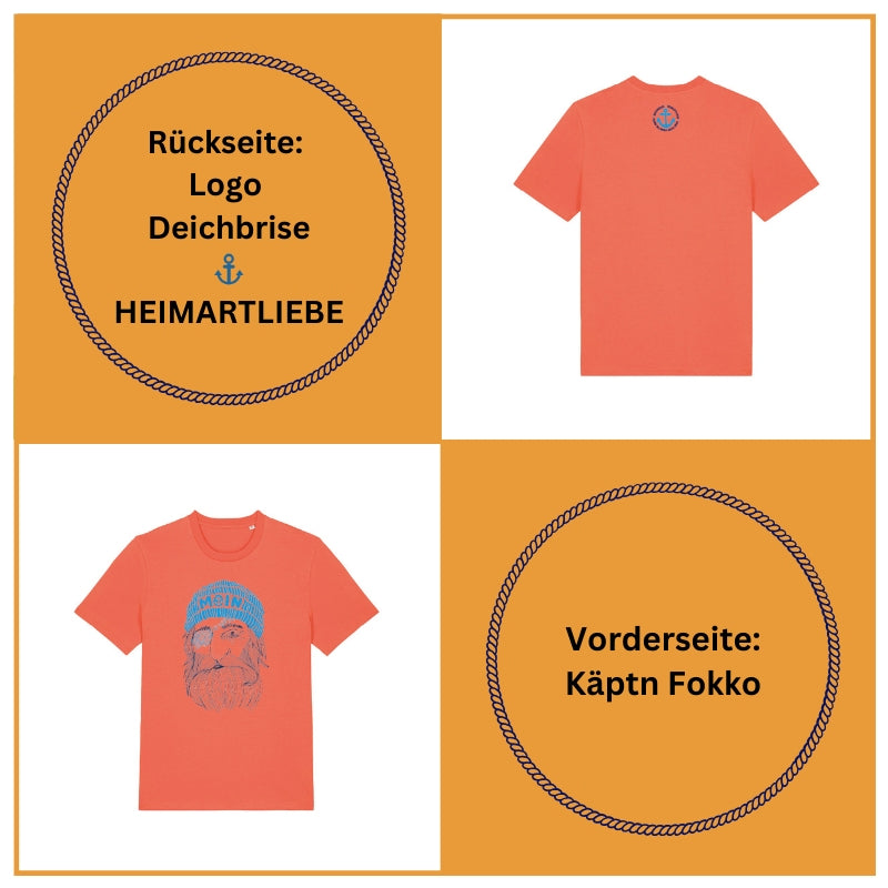 Unisex T-Shirt "Käptn Fokko" (Sundowner)