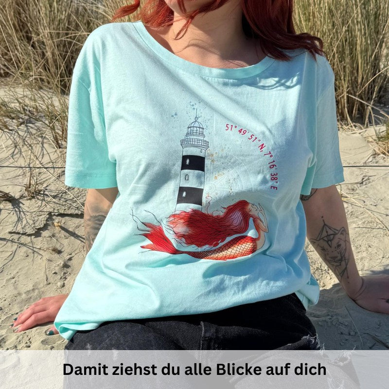Damen T-Shirt "Nordische Schönheit" (Mintwave)