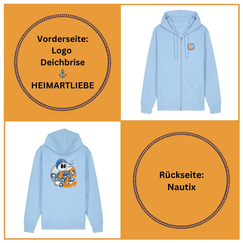 Unisex Sweatjacke "Nautix" (Oceanbreeze)