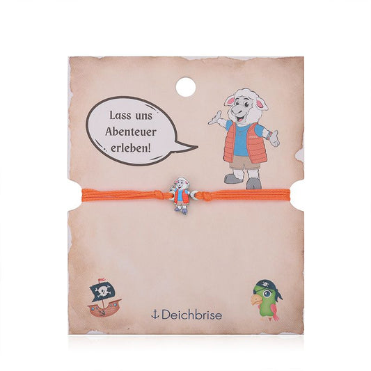 Armband Deichi aus Wachs-Seil & Edelstahl