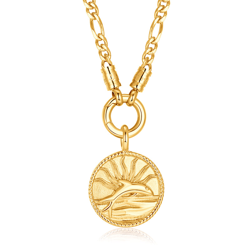 Kette mit Anhänger Delfin