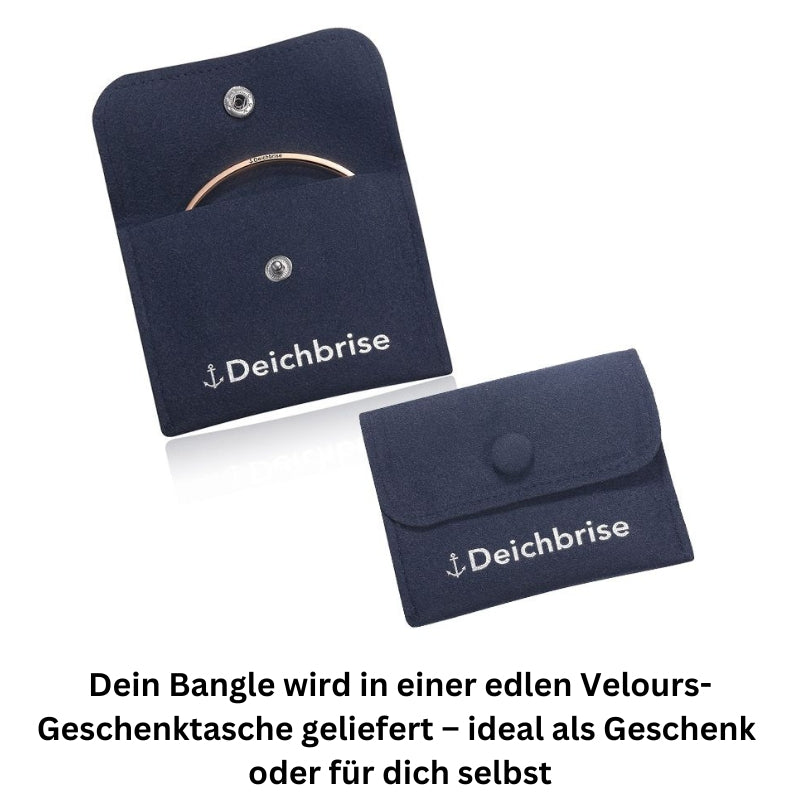 Edelstahl-Bangle Meeresrauschen