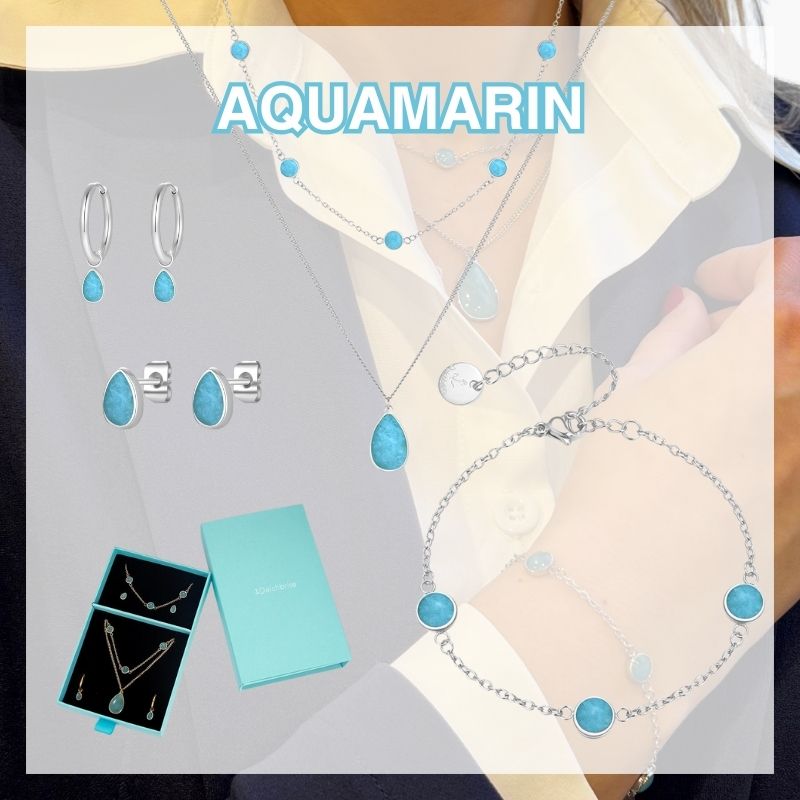 Geschenk-Set Aquamarin