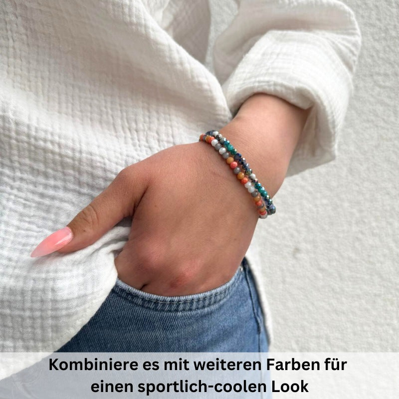 Glasperlen Armband (seaside bloom)