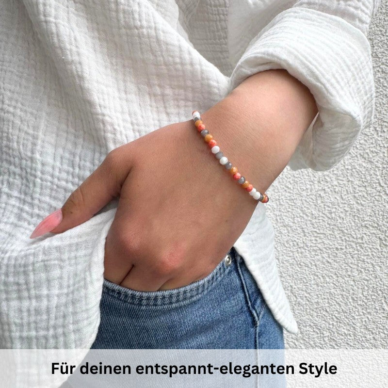 Glasperlen Armband (seaside bloom)