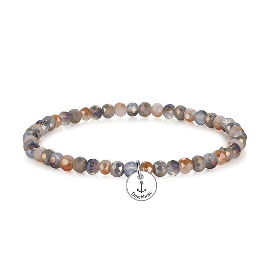 Glasschliffarmband (beach ocean)