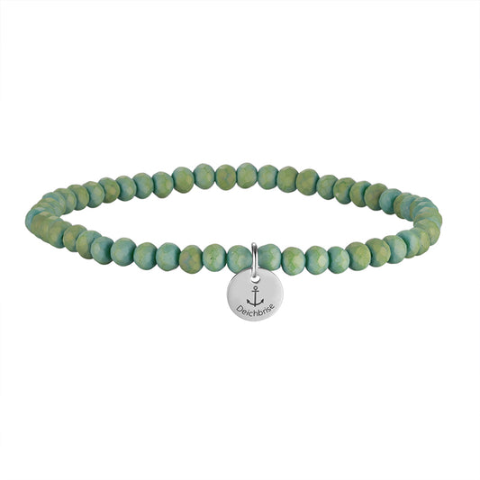 Glasperlen Armband (green-ocean)
