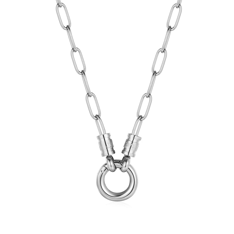 Charms Kette Beach (mit Rund-Karabiner) aus Edelstahl