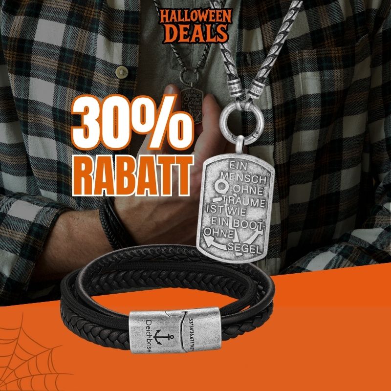 Kette mit Anhänger Steuermanns Traum + Armband Rocky